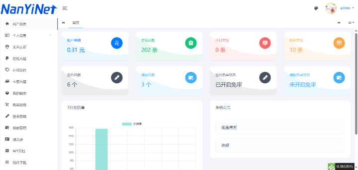 短信系统,106短信,在线发信,API发信,自定义签名,启发网